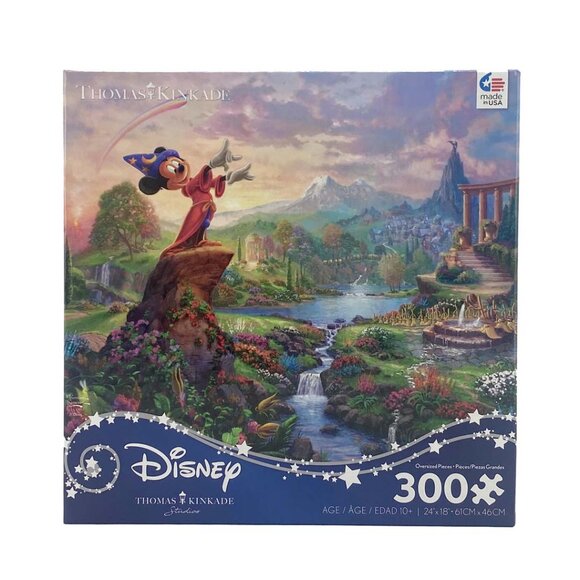 Ceaco Disney Jigsaw Puzzle | Fantasia Theme | Thomas Kinkade | 300 Pieces *NEW - Picture 1 of 3